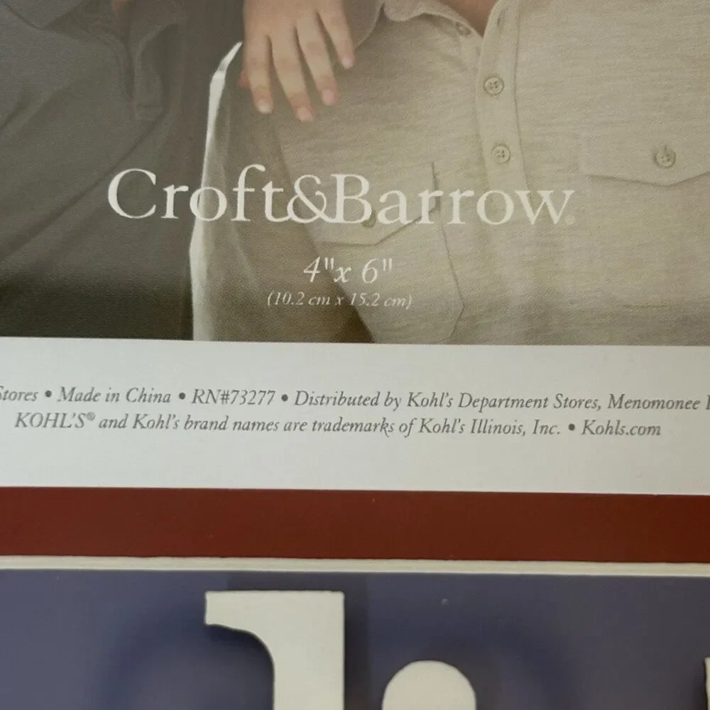 Croft And Barrow “My Little Man” Picture Frame 4x6